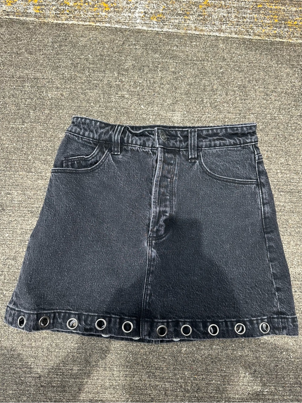 Rolla’s High Line Mini Skirt - Black Sand Eyelet - Size 26 (2)